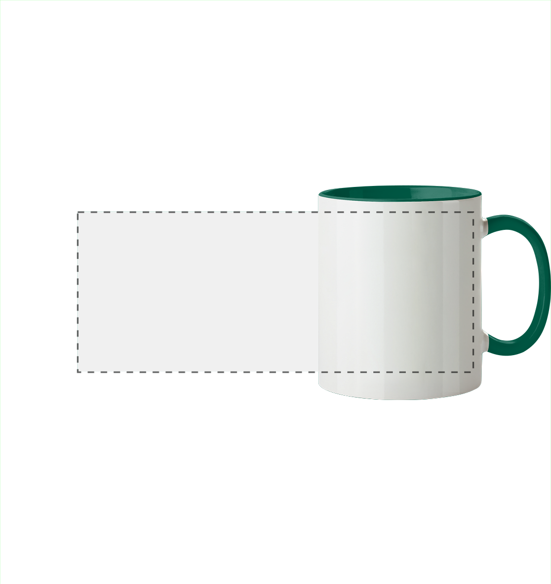 Personalisierte Tassen & Flaschen - Panorama Tasse zweifarbig