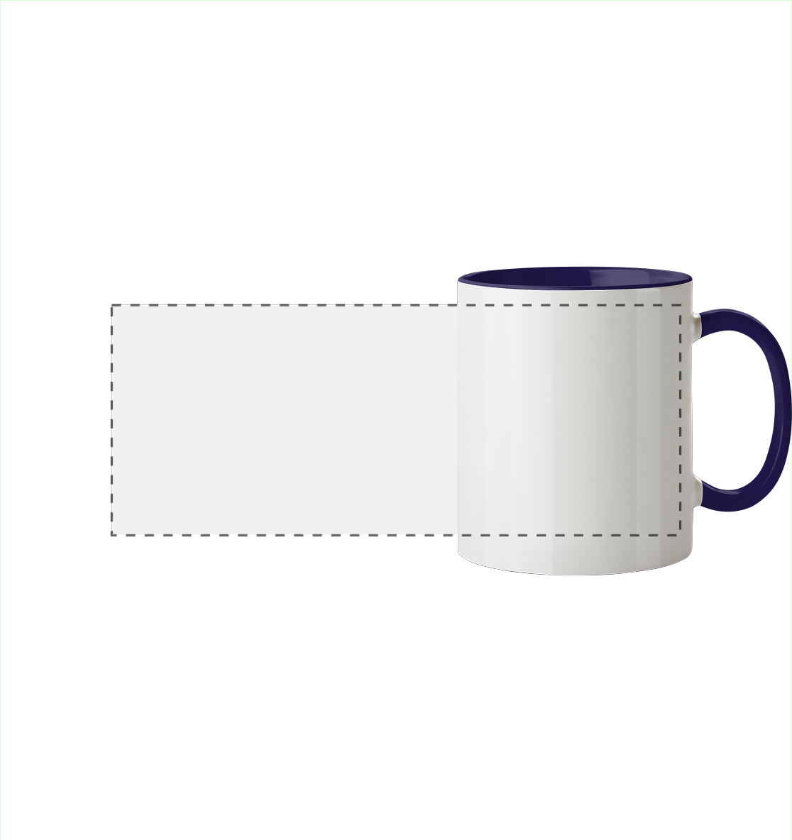 Personalisierte Tassen & Flaschen - Panorama Tasse zweifarbig