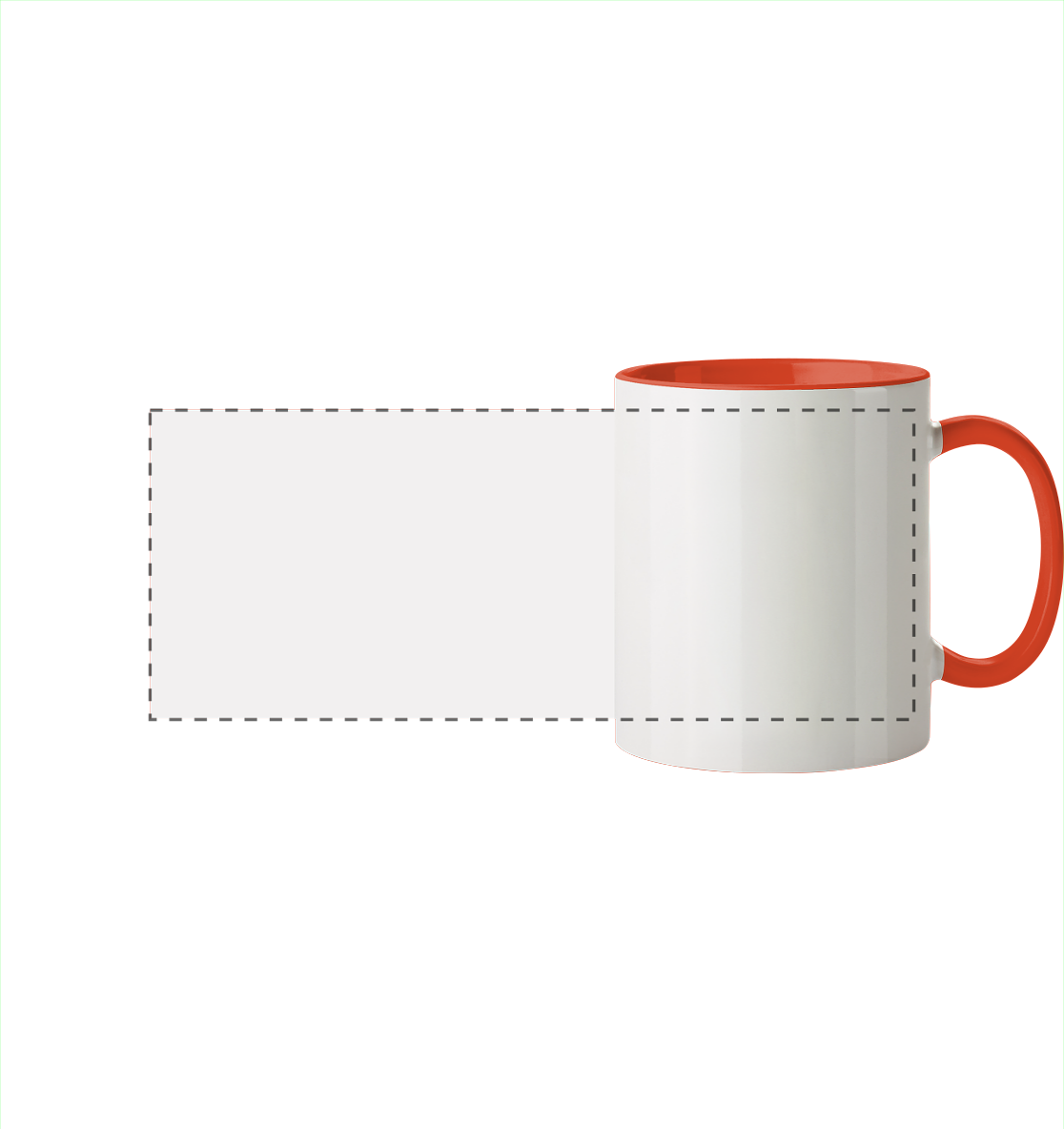 Personalisierte Tassen & Flaschen - Panorama Tasse zweifarbig