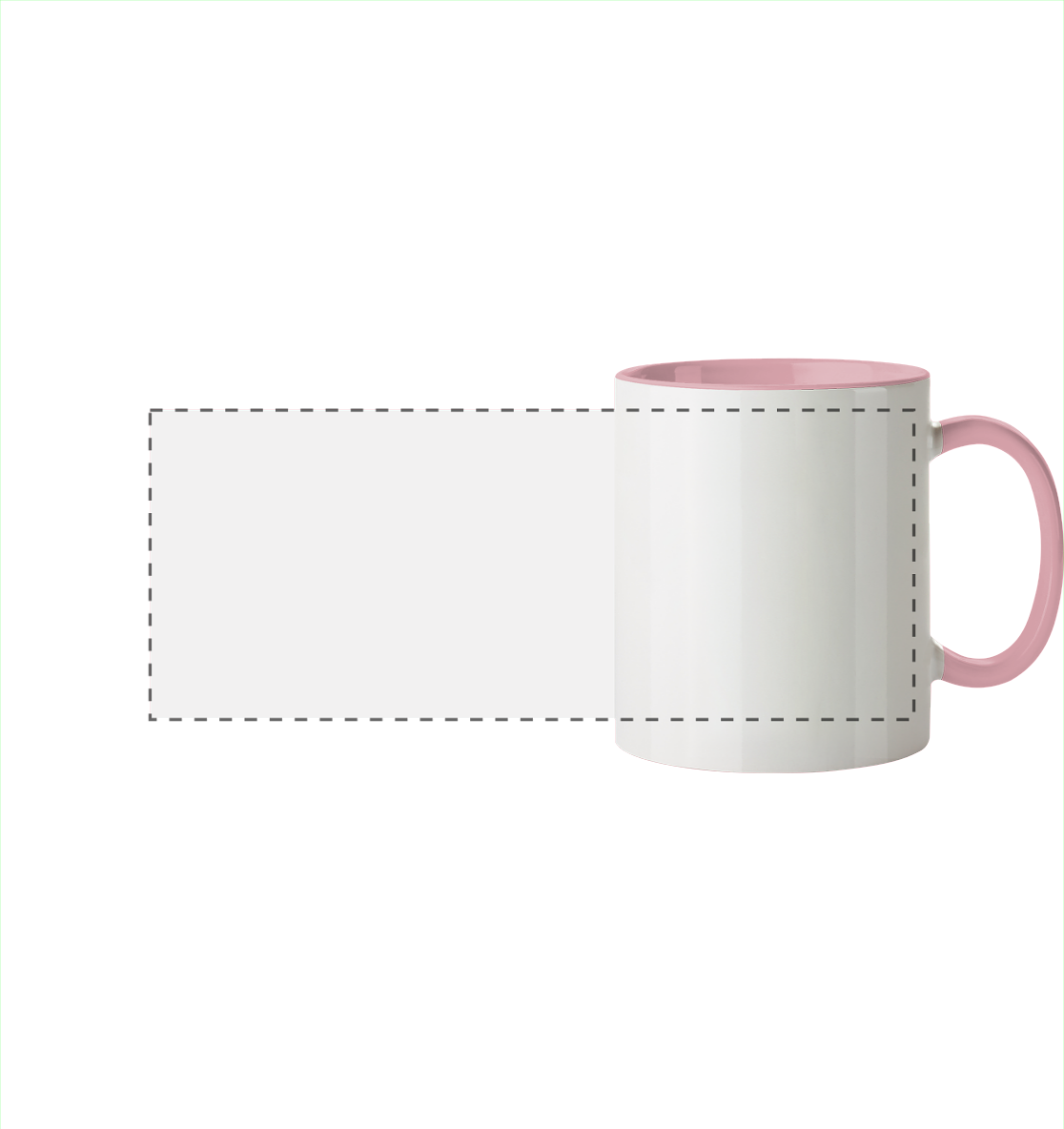 Personalisierte Tassen & Flaschen - Panorama Tasse zweifarbig