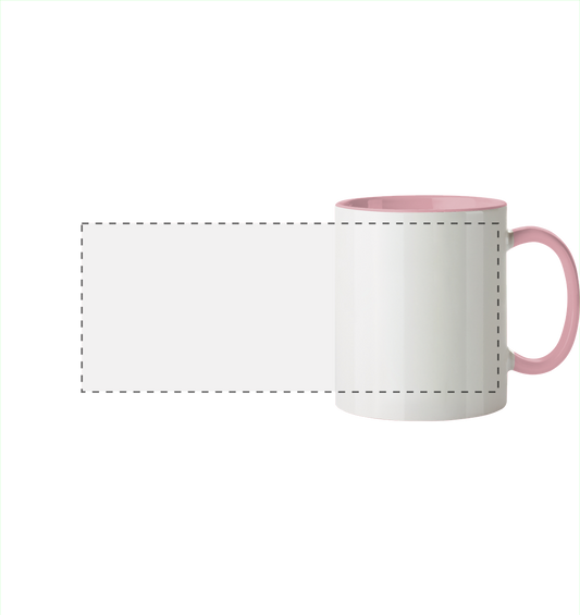 Personalisierte Tassen & Flaschen - Panorama Tasse zweifarbig