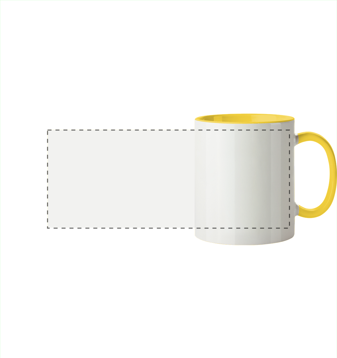 Personalisierte Tassen & Flaschen - Panorama Tasse zweifarbig